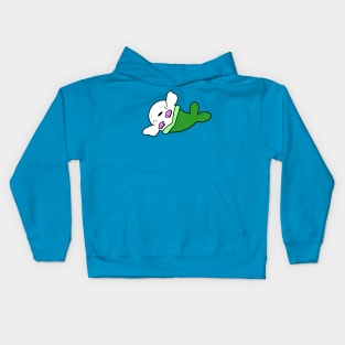 Mermaid Harp Seal Kids Hoodie